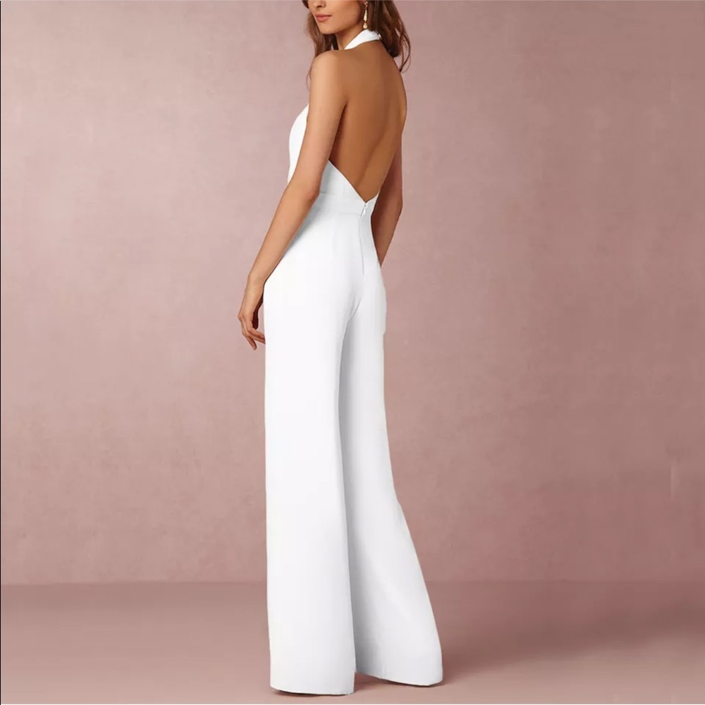 ELEGANT CHIC WHITE ONE PIECE JUMPSUIT 💜 - Picture 5 of 6